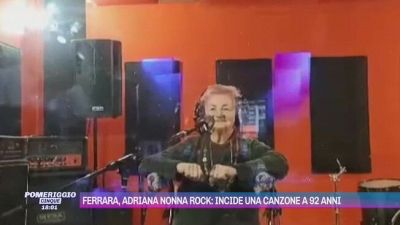 Ferrara, Adriana nonna rock: incide una canzone a 92 anni
