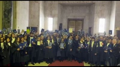 Marea di magistrati nell'atrio: è protesta contro la riforma a Milano