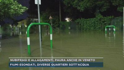 Nubifragi e allagamenti, paura anche in Veneto