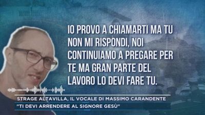 Strage Altavilla, il vocale di Massimo Carandente
