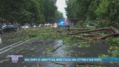 Maltempo si abbatte sul Nord Italia: una vittima e due feriti