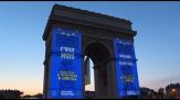 Da Parigi a Madrid, i colori dell'Ue sui monumenti a un mese dal voto