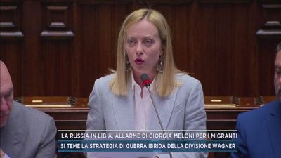 La Russia in Libia, allarme di Giorgia Meloni per i migranti