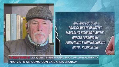 Lilly, una testimone sul luogo del ritrovamento