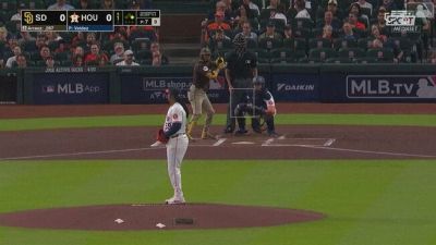 Luis Arraez-Mauricio Dubon, tremenda collisione in prima base