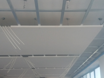 Indecal -  Impianto di Pannelli radianti prefabbricati in cartongesso per impianti a soffitto e parete