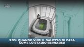 Il salotto di casa come il Bernabeu