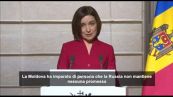 Moldova,la presidente Sandu: "La Russia non mantiene mai le promesse"