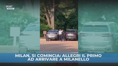 Allegri il primo a Milanello