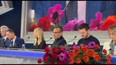 Sanremo, Conti: Non ho mai avuto pressioni dalla Rai, faccio il giullare
