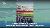 Il Camp Nou riapre ma tra i titolari ci sono... le gru