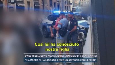 L'audio dell'uomo accusato dell'omicidio di Villa Pamphili