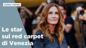Mostra del cinema di Venezia 2025, le star sul red carpet (finora)