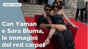 Can Yaman e Sara Bluma, le immagini del red carpet (e del bacio)