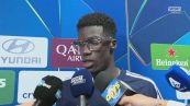 Diao: "E' un giorno storico. Prestazione super"