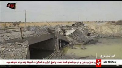 Iran, latv di stato diffonde immagini dei ponti danneggiati dagli Usa
