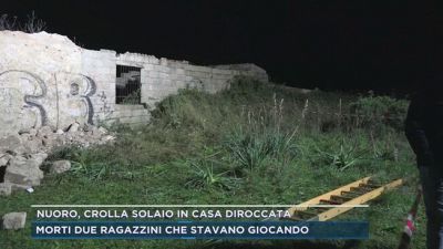 Nuoro, crolla solaio in casa diroccata