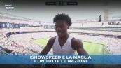 Ishowspeed e la maglia speciale