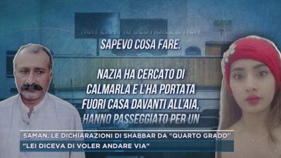 Saman, le dichiarazioni di Shabbar da "Quarto Grado"