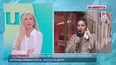 Roma, dal negozio di Chiara Ferragni