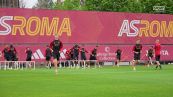L'allenamento della Roma con Dybala prima di Leverkusen