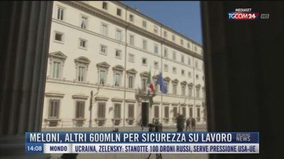 Breaking News delle 14.00 | Meloni, altri 600 mln per sicurezza su lavoro