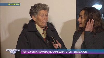 Truffe, nonna Romana: "Ho consegnato tutti i miei averi"
