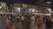 Inter sconfitta, i tifosi svuotano Piazza Duomo a testa bassa