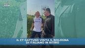 Il ct Gattuso in visita al Bologna