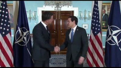 Rubio accoglie Rutte (Nato) presso il Dipartimento di Stato