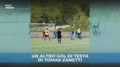 Il figlio di Javier Zanetti non si ferma più: un altro gol di testa!