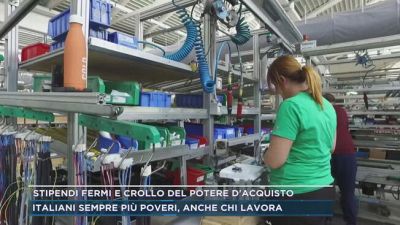 Stipendi fermi e crollo del potere d'acquisto