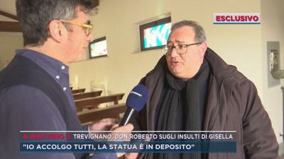 Trevignano, Don Roberto sugli insulti di Gisella