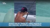 Joao Felix "pesca" uno squalo. Sui social scoppia la polemica