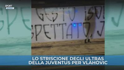 Gli ultras della Juventus stanno con Vlahovic: lo striscione prima di Juventus-Cagliari