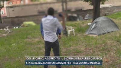 Colle Oppio, aggredito il giornalista Alessio Fusco