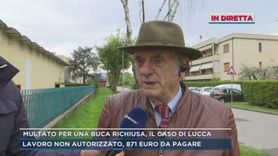 Multato per una buca richiusa, il caso di Lucca