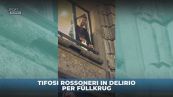 Tifosi rossoneri in delirio per Füllkrug