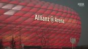 L'Allianz Arena con la scritta Franz in onore di Beckenbauer