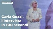 Carla Gozzi, l'intervista in 100 secondi