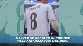 Real Madrid: standing ovation per Valverde nello spogliatoio