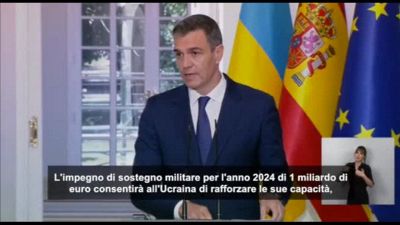 Sanchez: "Un miliardo di euro all'Ucraina per rafforzare difese"