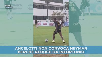 Neymar non è stato convocato da Ancelotti
