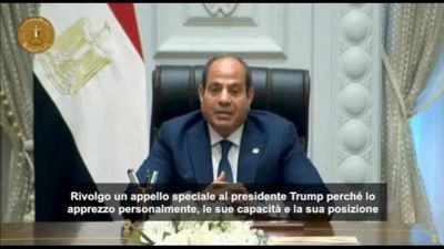 Egitto, al-Sisi: Trump fermi guerra a Gaza, è l'unico in grado farlo