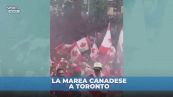 Mondiale: corteo spettacolare dei tifosi canadesi verso lo stadio