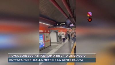 Roma, borseggiatrice Roma a rischio linciaggio