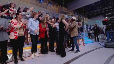 Al Bano e Jasmine Carrisi salutano il pubblico di Verissimo