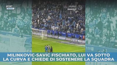 Savic fischiato, faccia a faccia con la curva