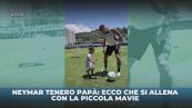 Neymar tenero papà