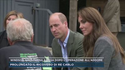 Windsor, Kate torna a casa dopo l'operazione all'addome